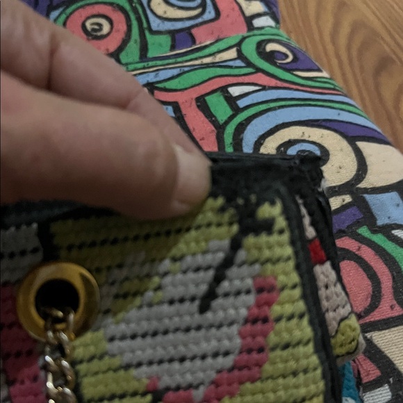 CHANEL Tote Bag Icon line CC CC Mark Chain knit Shoulder Bag knit Multicolore - Picture 8 of 8